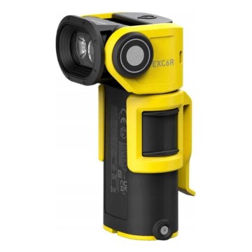 Ledlenser EXC6R - hämardatav laetav taskulamp koos laadimisjaamaga LED/1900 mAh IP68 300 lm 10 h kollane