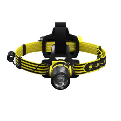 Ledlenser EXH8 - LED hämardatav pealamp LED/3xAA IP66 180 lm 40 h kollane