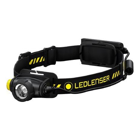 Ledlenser H5R WORK - hämardatav laetav LED-pealamp 1800 mAh, IP67, 500 lm, 45 h, must