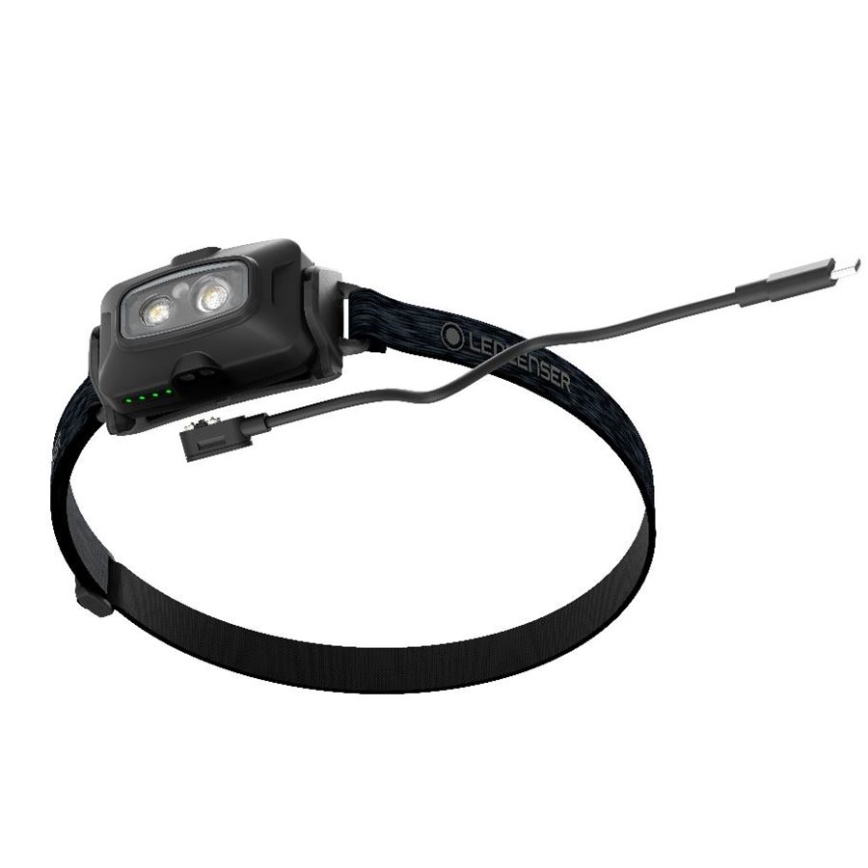 Ledlenser HF4R Core - LED-hämardatav laetav pealamp, 1000 mAh aku, IP68, 500 lm, kuni 35 tundi, must