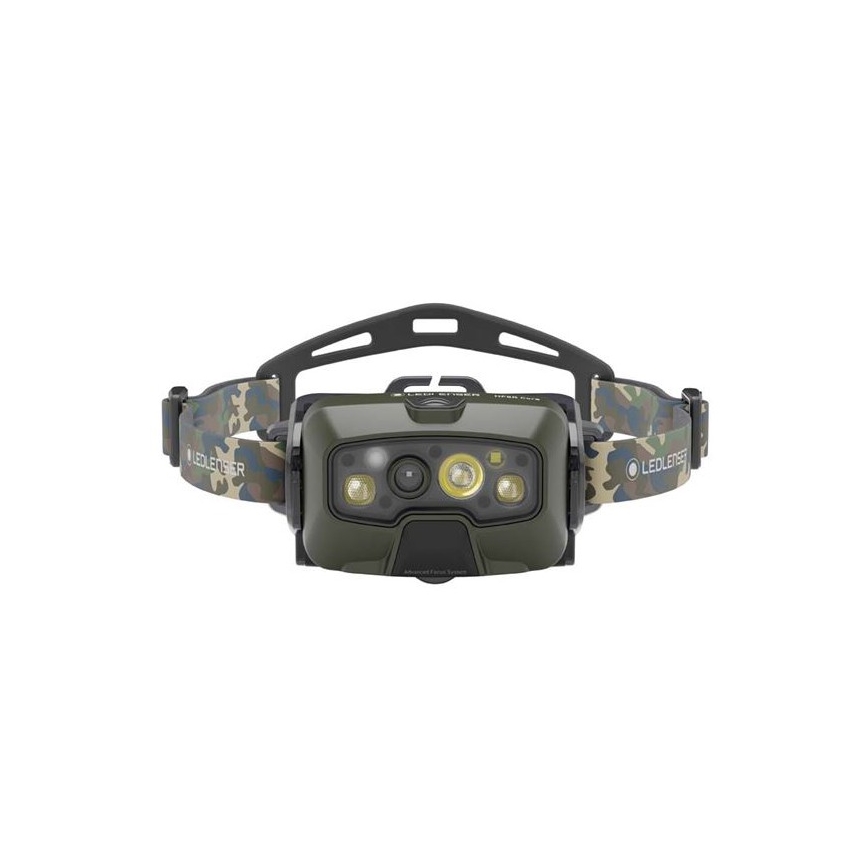 Ledlenser HF8R Core RGB - hämardatav laetav pealamp LED/3700 mAh IP68 1600 lm 90 h roheline