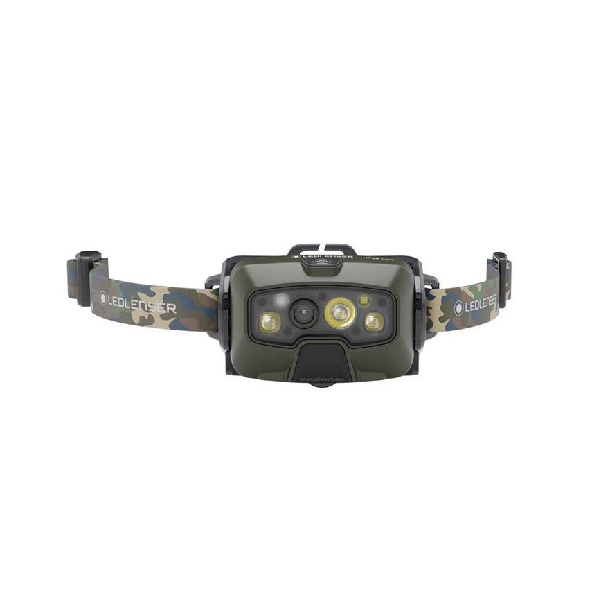 Ledlenser HF8R Core RGB - hämardatav laetav pealamp LED/3700 mAh IP68 1600 lm 90 h roheline