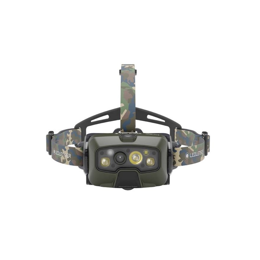 Ledlenser HF8R Core RGB - hämardatav laetav pealamp LED/3700 mAh IP68 1600 lm 90 h roheline