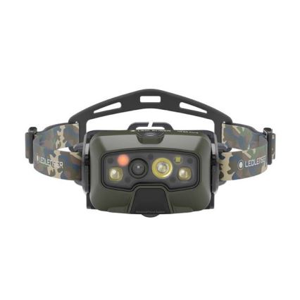 Ledlenser HF8R Core RGB - hämardatav laetav pealamp LED/3700 mAh IP68 1600 lm 90 h roheline