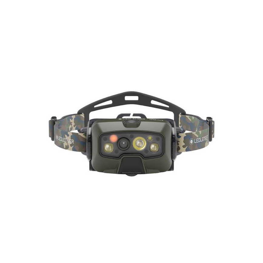 Ledlenser HF8R Core RGB - hämardatav laetav pealamp LED/3700 mAh IP68 1600 lm 90 h roheline