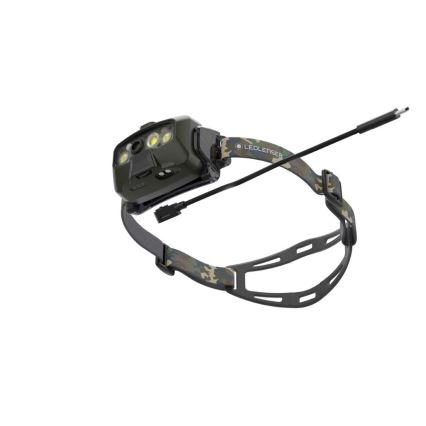 Ledlenser HF8R Core RGB - hämardatav laetav pealamp LED/3700 mAh IP68 1600 lm 90 h roheline