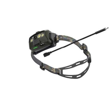 Ledlenser HF8R Core RGB - hämardatav laetav pealamp LED/3700 mAh IP68 1600 lm 90 h roheline