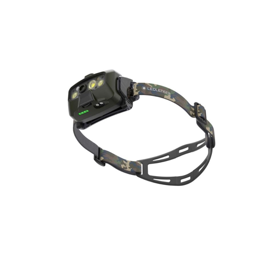 Ledlenser HF8R Core RGB - hämardatav laetav pealamp LED/3700 mAh IP68 1600 lm 90 h roheline
