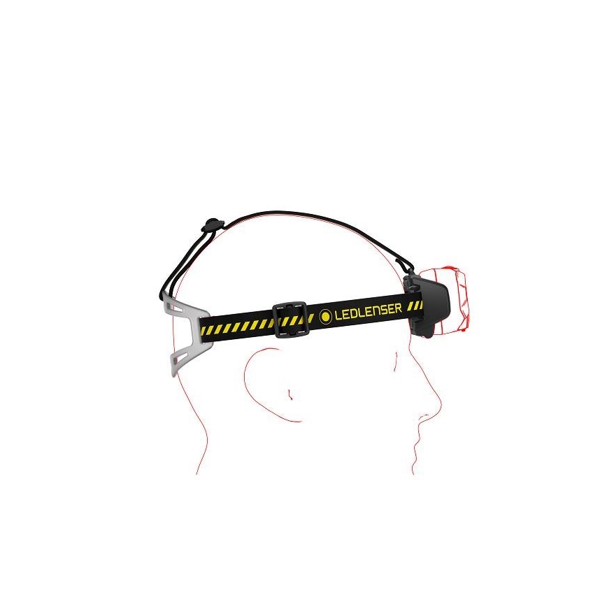Ledlenser HF8R Work - hämardatav laetav LED-pealamp LED/3700 mAh IP68 1600 lm 90 h must