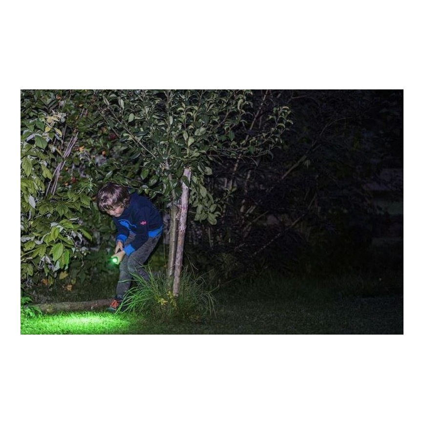 Ledlenser KIDBEAM4 DINO - LED hämardatav laste taskulamp LED/2xAAA IP44 roheline
