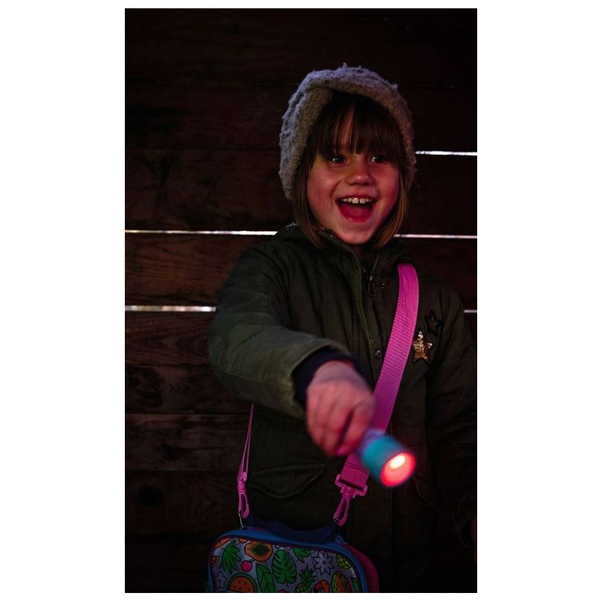 Ledlenser KIDBEAM4 RAINBOW - LED-hämardatav laste taskulamp LED/2xAAA IP44 lilla