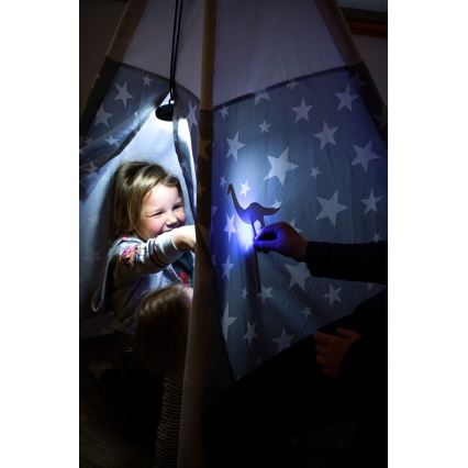 Ledlenser KIDCAMP6 RAINBOW - LED hämardatav kaasaskantav lamp LED/3xAAA IP44 sinine