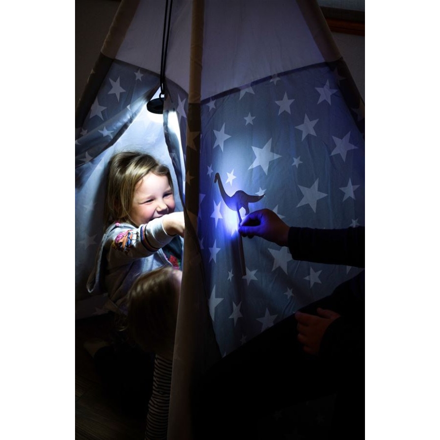 Ledlenser KIDCAMP6 RAINBOW - LED hämardatav kaasaskantav lamp LED/3xAAA IP44 sinine