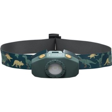 Ledlenser KIDLED2 DINO - Hämardatav laste pealamp LED/1xAAA IPX4 40 lm 20 h roheline