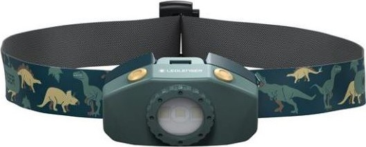 Ledlenser KIDLED2 DINO - Hämardatav laste pealamp LED/1xAAA IPX4 40 lm 20 h roheline