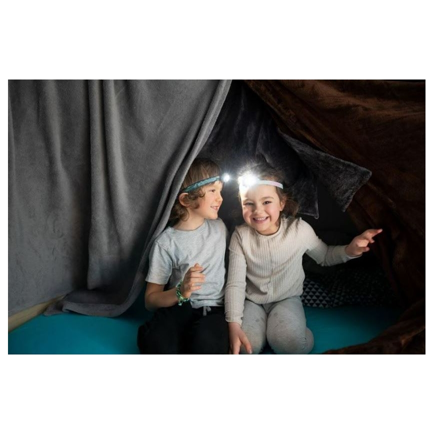 Ledlenser KIDLED2 DINO - Hämardatav laste pealamp LED/1xAAA IPX4 40 lm 20 h roheline
