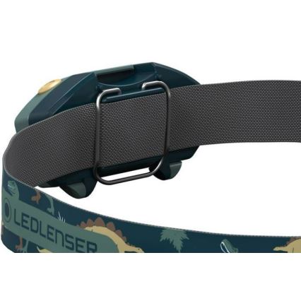 Ledlenser KIDLED2 DINO - Hämardatav laste pealamp LED/1xAAA IPX4 40 lm 20 h roheline