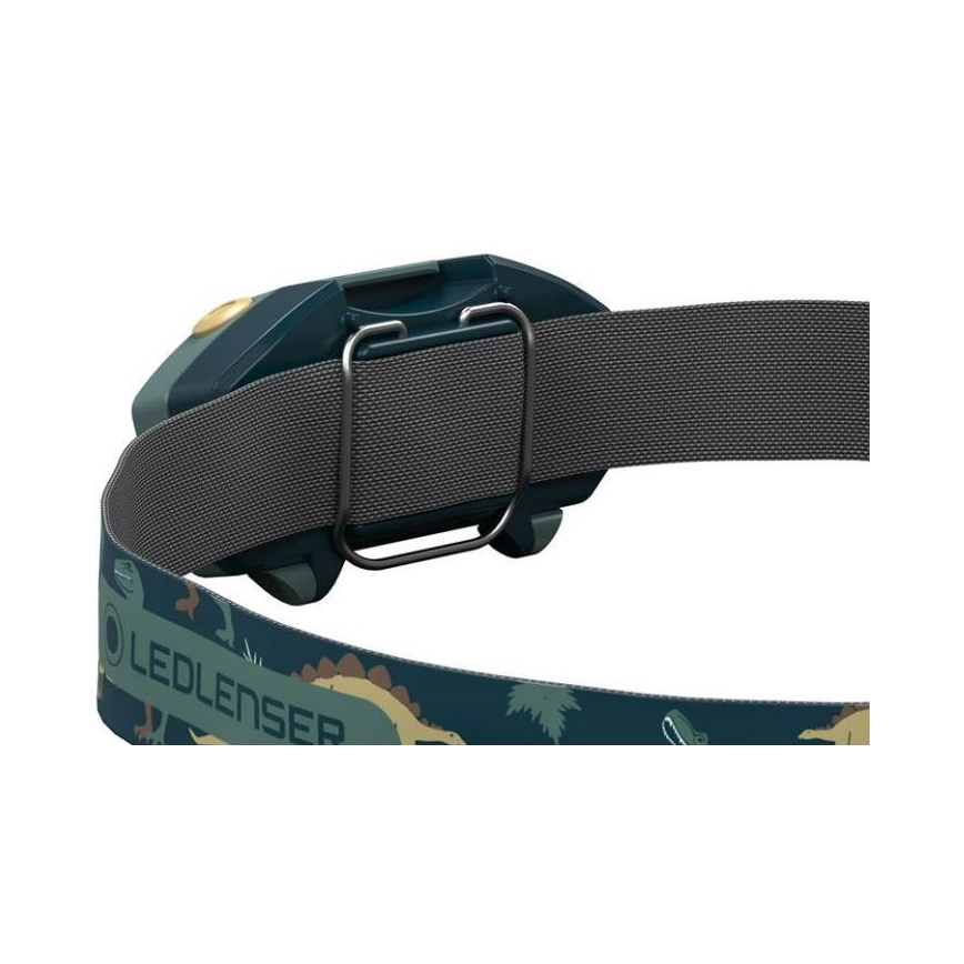 Ledlenser KIDLED2 DINO - Hämardatav laste pealamp LED/1xAAA IPX4 40 lm 20 h roheline