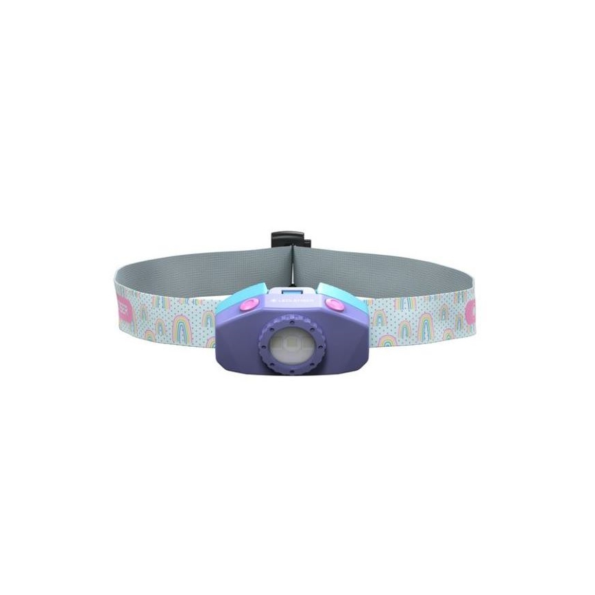 Ledlenser KIDLED2 RAINBOW - hämardatav laste otsmikulamp LED/1xAAA IPX4 40 lm 20h lilla