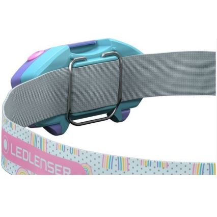 Ledlenser KIDLED2 RAINBOW - hämardatav laste otsmikulamp LED/1xAAA IPX4 40 lm 20h lilla