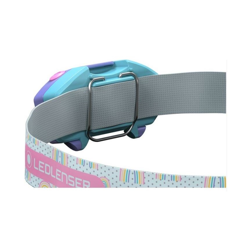 Ledlenser KIDLED2 RAINBOW - hämardatav laste otsmikulamp LED/1xAAA IPX4 40 lm 20h lilla