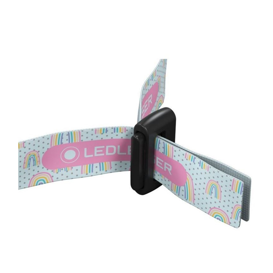 Ledlenser KIDLED4R RAINBOW - LED hämardatav laetav pealamp lastele LED/280 mAh IPX4 40lm 18 h lilla