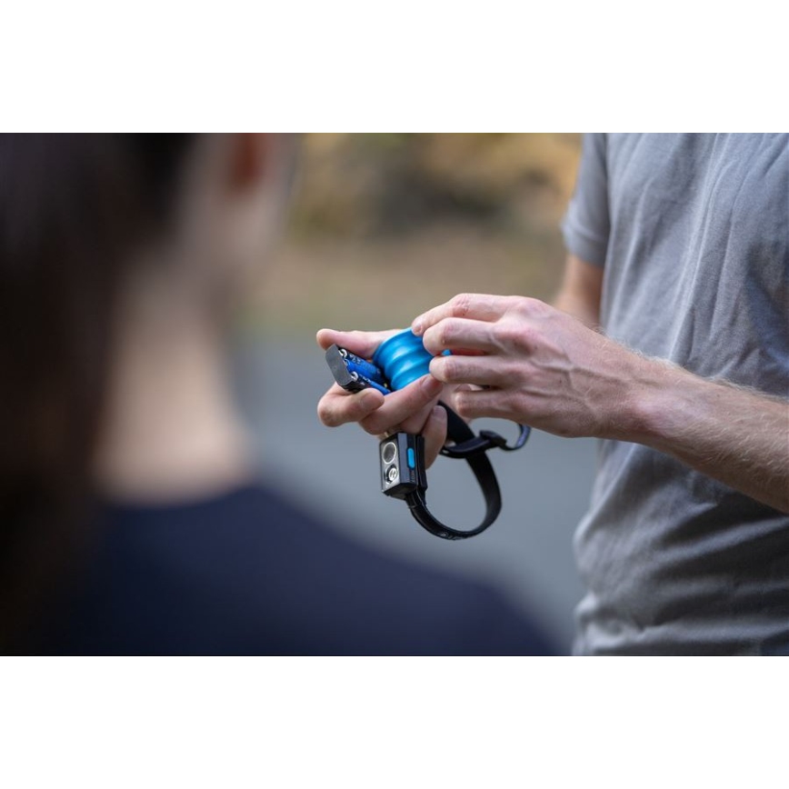 Ledlenser NEO3 - LED-hämardatav pealamp LED/3xAAA IP54 400 lm 20 h sinine