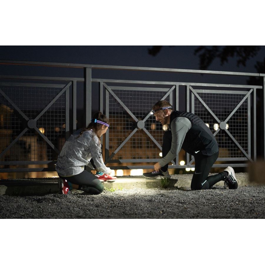 Ledlenser NEO5R - Hämardatav laetav LED-pealamp LED/1800 mAh IP54 600 lm 35 h must/valge