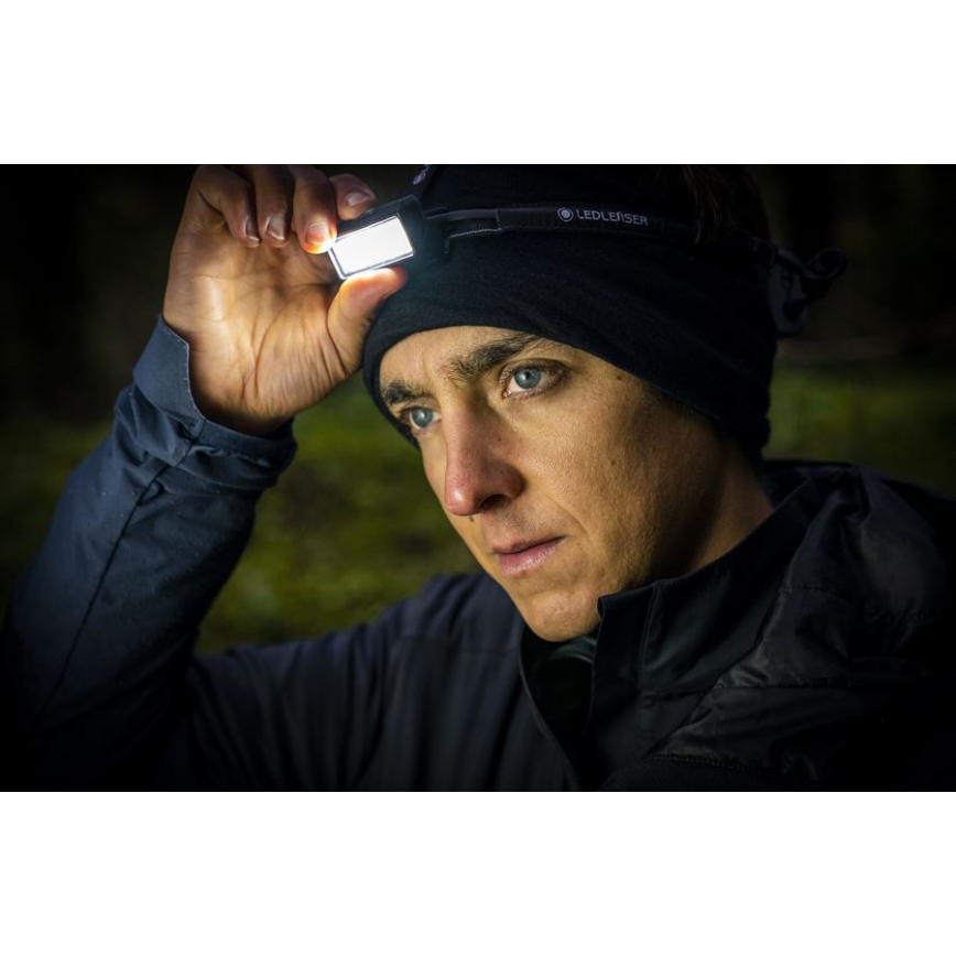 Ledlenser NEO9R - reguleeritava heledusega laetav LED-pealamp LED/5000 mAh IP54 1200 lm 120 h must/hall