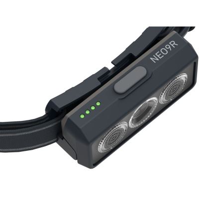 Ledlenser NEO9R - reguleeritava heledusega laetav LED-pealamp LED/5000 mAh IP54 1200 lm 120 h must/hall