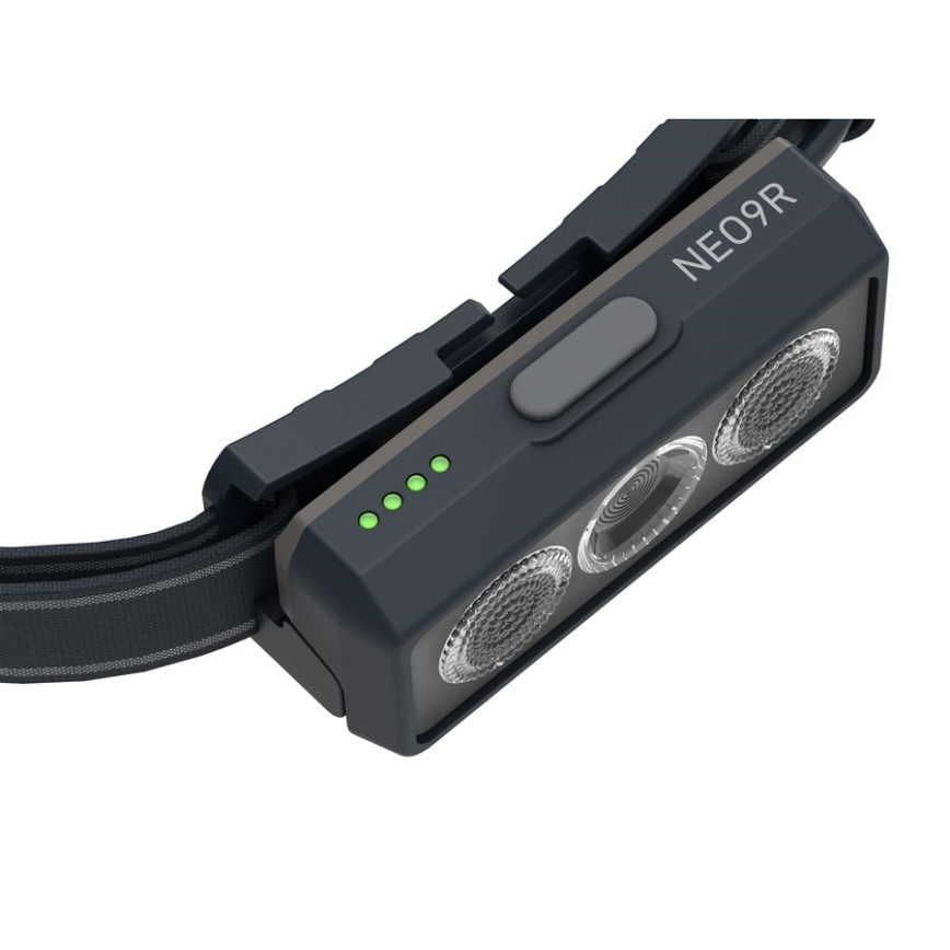Ledlenser NEO9R - reguleeritava heledusega laetav LED-pealamp LED/5000 mAh IP54 1200 lm 120 h must/hall