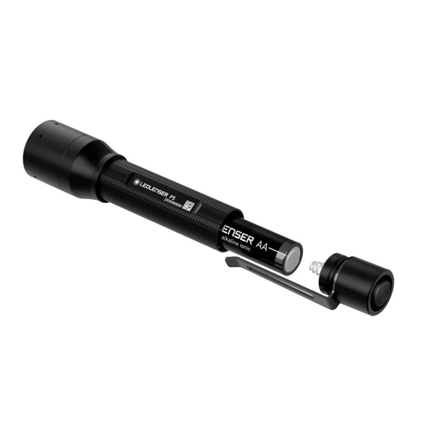 Ledlenser P5 - LED-hämardatav taskulamp LED/1xAA IP54 200 lm 8 h must