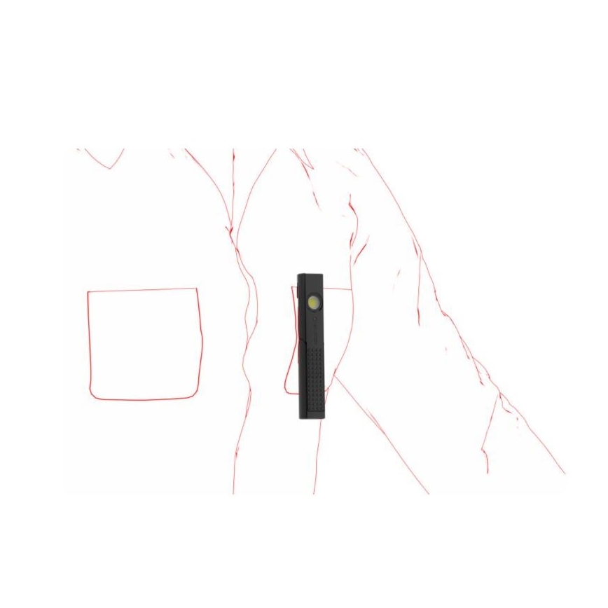 Ledlenser W4R - Hämardatav laetav töötaskulamp LED/760 mAh IP54 220 lm