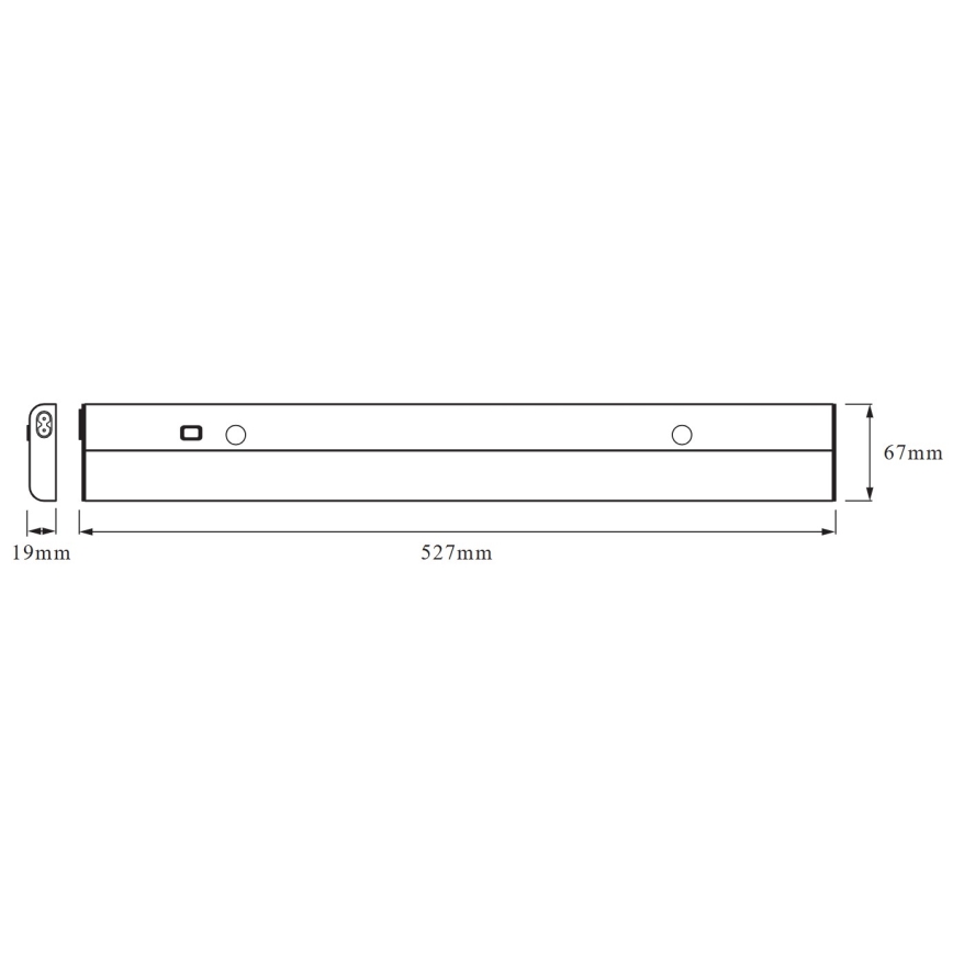 Ledvance - FLAT kapialune LED-valgusti anduriga 12W/230V 3000K