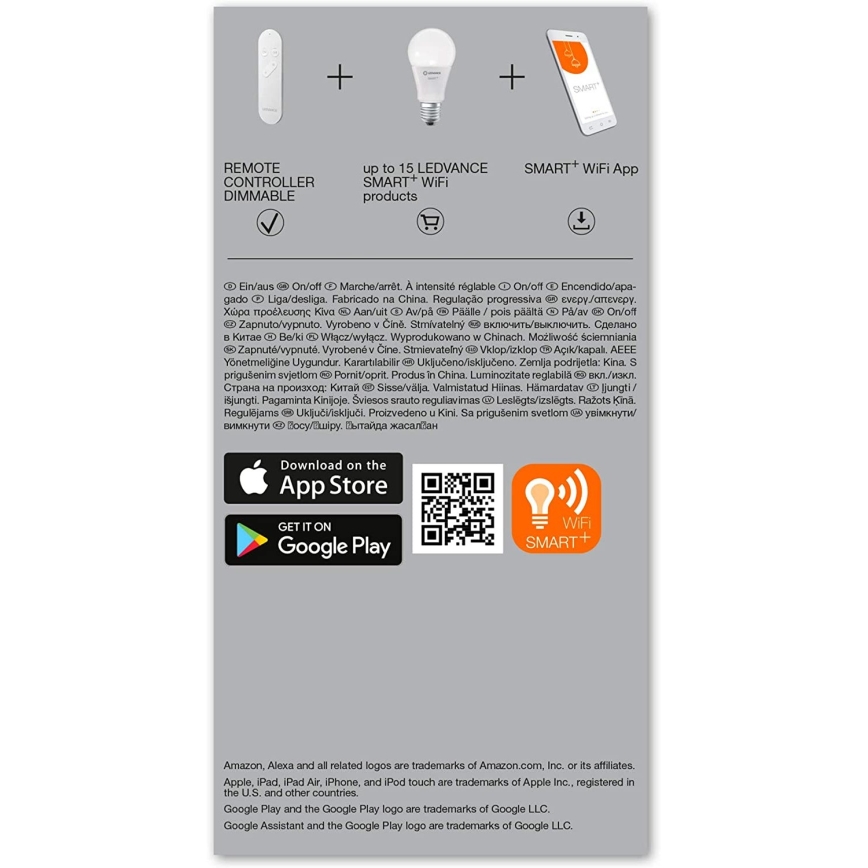 Ledvance - Kaugjuhtimispult SMART+ 2xAAA Wi-Fi