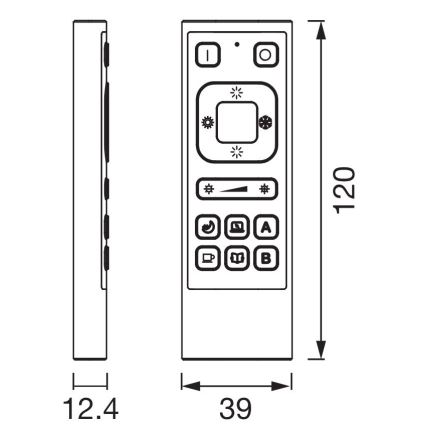 Ledvance - Kaugjuhtimispult SMART+ Wi-Fi 6600 mAh must