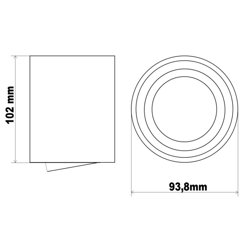 Ledvance - Kohtvalgusti TUBA 1xGU10/50W/230V