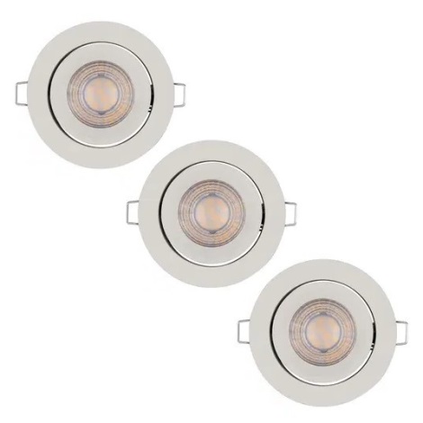 Ledvance - KOMPLEKT 3x LED Hämardatav süvistatav valgusti SIMPLE 3xLED/5W/230V
