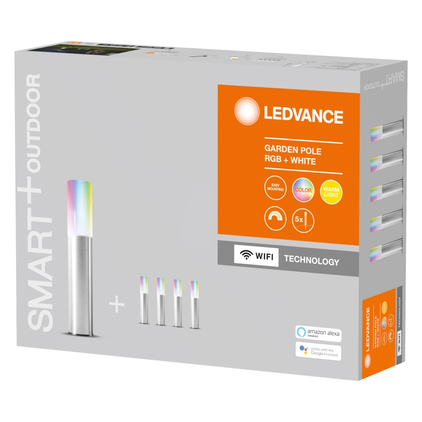 Ledvance Komplekt 5 X Led Rgbw Valivalgusti Smart Mini 5xled 5 7w 230v Ip65 Wi Fi Lambimaailm
