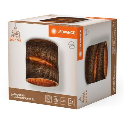 Ledvance - Laevalgusti DECOR CARDBOARD 1xE27/15W/230V d. 25 cm