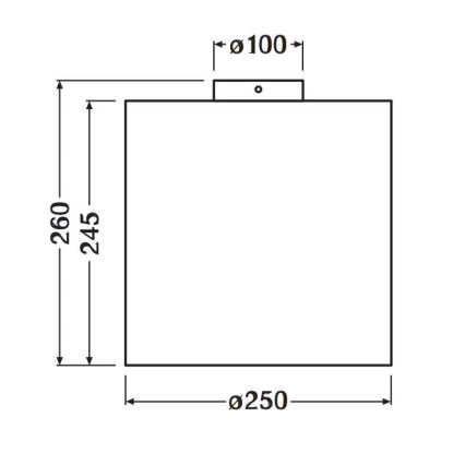 Ledvance - Laevalgusti DECOR CARDBOARD 1xE27/15W/230V d. 25 cm