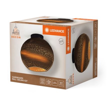 Ledvance - Laevalgusti DECOR CARDBOARD 1xE27/15W/230V d. 26 cm