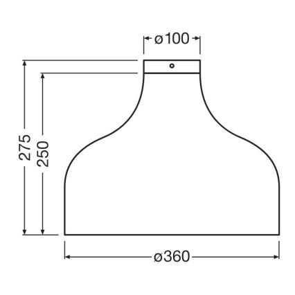 Ledvance - Laevalgusti DECOR CARDBOARD 1xE27/15W/230V d. 36 cm