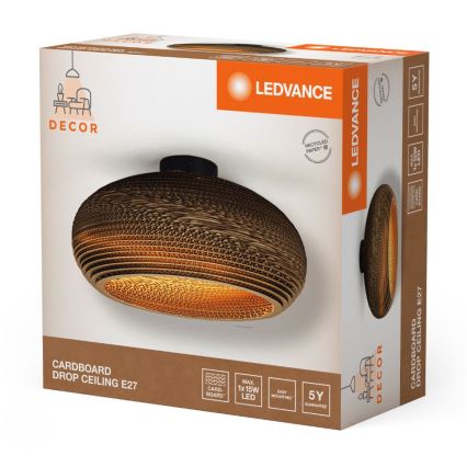 Ledvance - Laevalgusti DECOR CARDBOARD 1xE27/15W/230V d. 40 cm