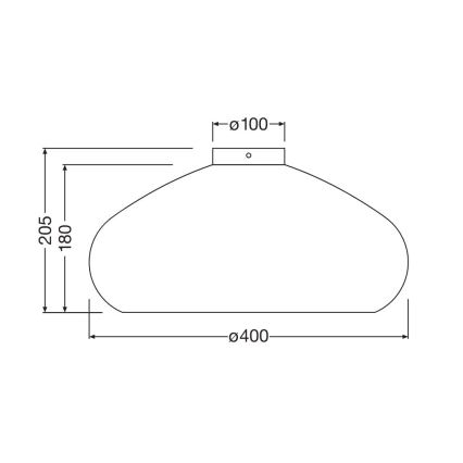 Ledvance - Laevalgusti DECOR CARDBOARD 1xE27/15W/230V d. 40 cm