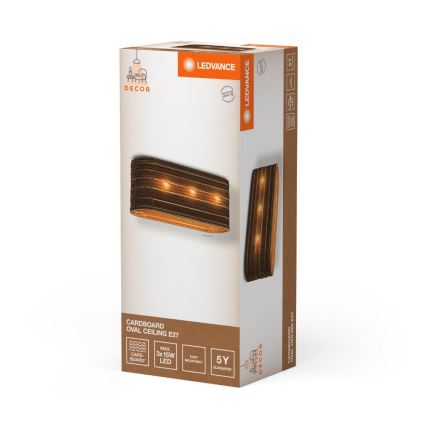 Ledvance - Laevalgusti DECOR CARDBOARD 3xE27/15W/230V