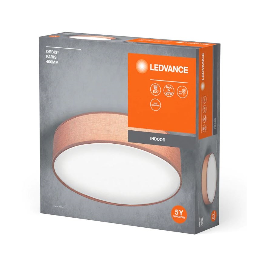 Ledvance - Laevalgusti ORBIS PARIIS 2xE27/25W/230V pruun