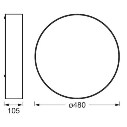 Ledvance - Laevalgusti ORBIS PARIIS 3xE27/25W/230V pruun