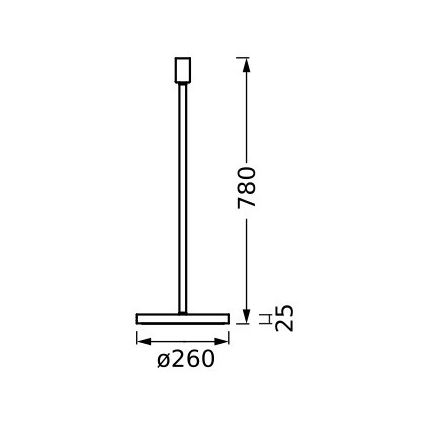 Ledvance - Lambi statiiv DECOR STICK 1xE27/40W/230V antratsiit