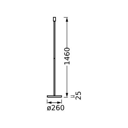 Ledvance - Lambi statiiv DECOR STICK 1xE27/40W/230V beež